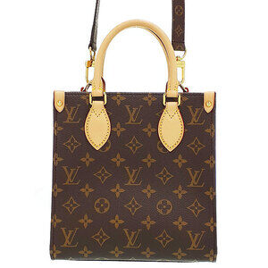 Louis Vuitton Monogram Leather Brown Sac Plat Bag